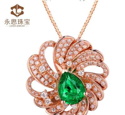 璀璨之選 永思珠寶1.5克拉天然吊墜，18K玫瑰金鑲嵌85分鉆石的優(yōu)雅魅力