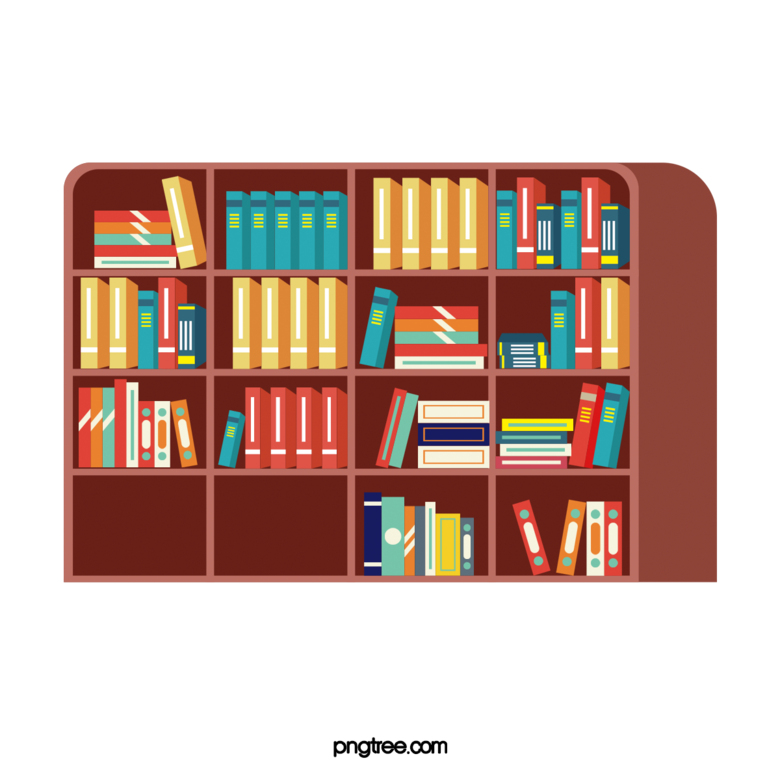 手繪卡通圖書館書架立體插畫模板免費下載 創意PSD格式，1200像素高分辨率，編號36224083